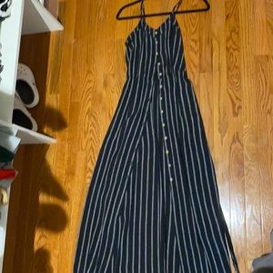 Long dress with buttons